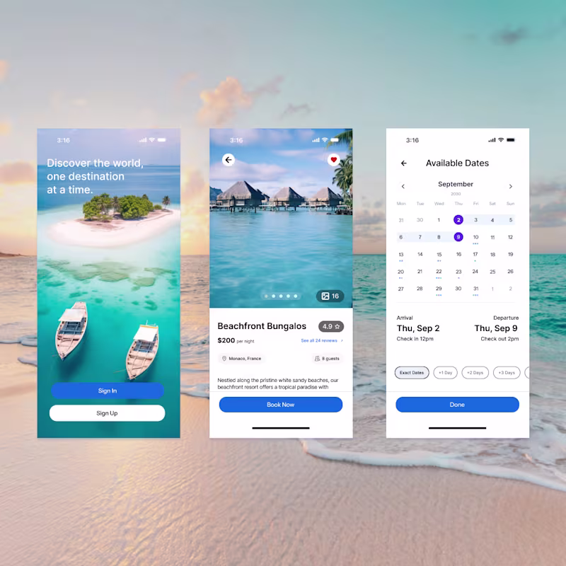 Cover image for Expert Designer Needed for Vacation Rental App Screens
