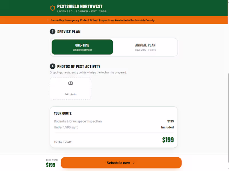 Cover image for PestShield Northwest On-Demand Dispatch Engine