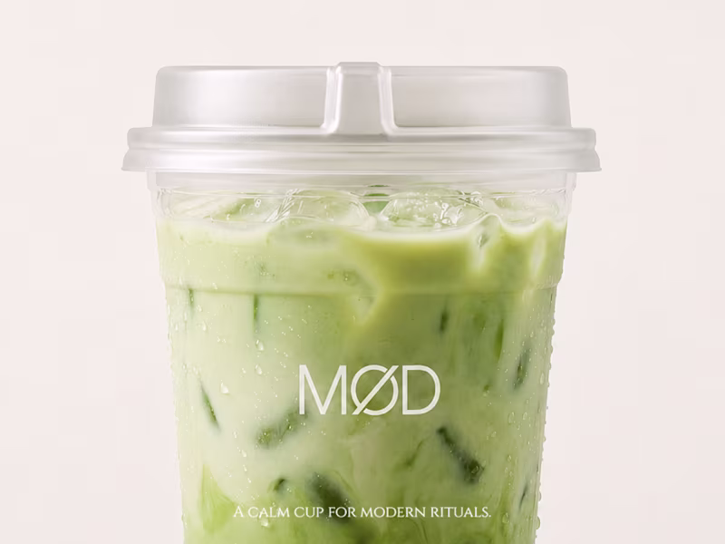 Cover image for MØD Coffee. Matcha Cafe Brand