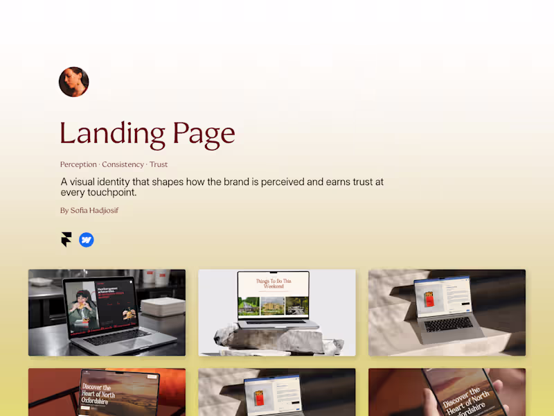 Cover image for Landing Page - Built on Webflow, Framer or Shopify