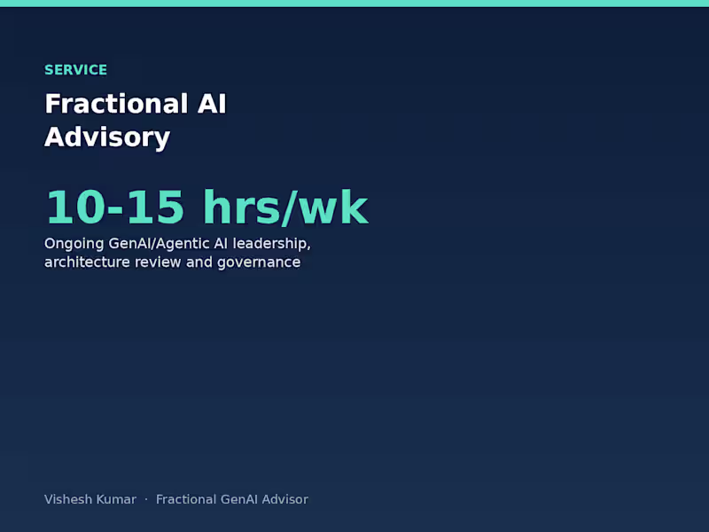 Cover image for Fractional AI Advisory