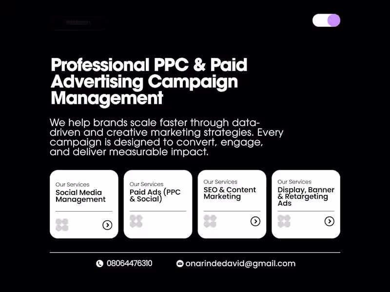 Cover image for Professional PPC & Paid Advertising Campaign Management