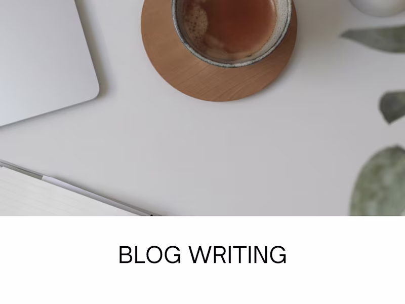 Cover image for Blog Writing
