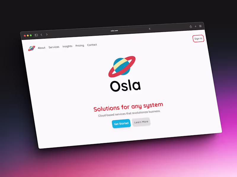 Cover image for Osla SaaS Website