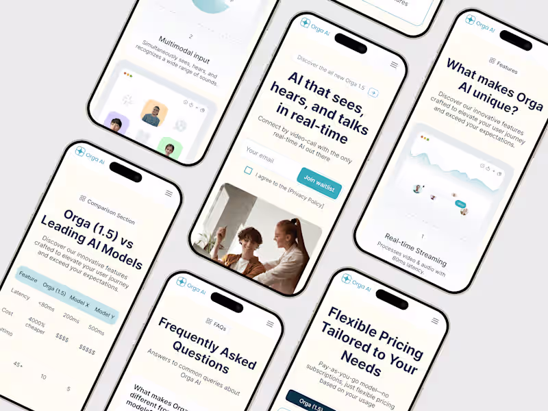 Cover image for Orga AI Website Design