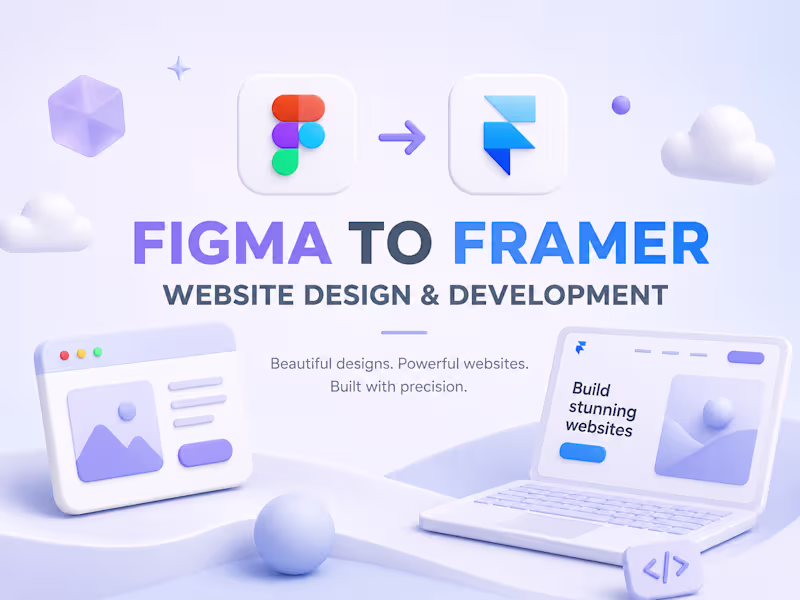 Cover image for Figma to Framer: Website Design & Development
