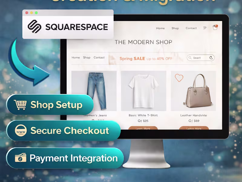 Cover image for I will design a modern Squarespace website for your business