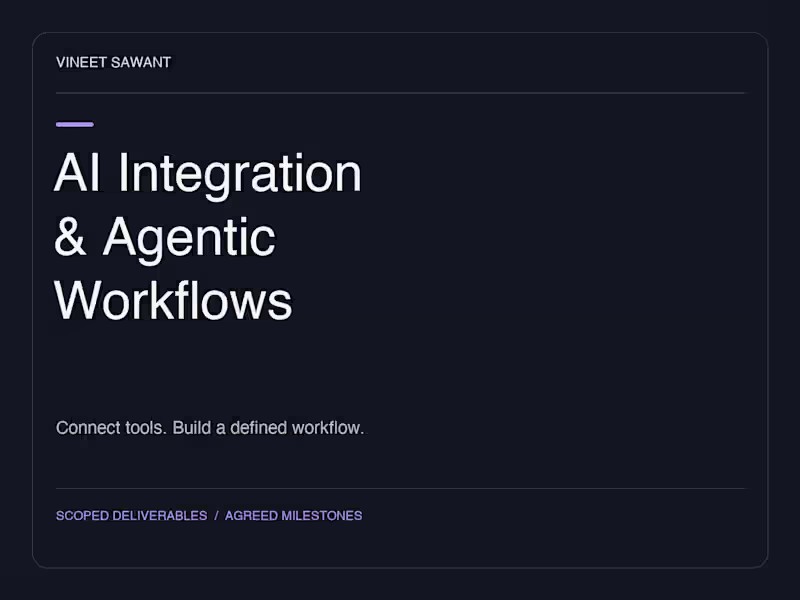 Cover image for AI Workflow Audit & Integration Consultation