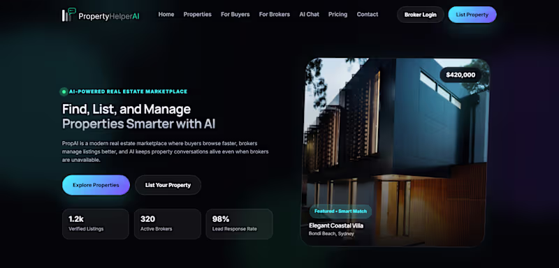 Cover image for Propertyhelperai