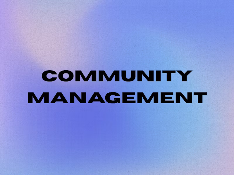 Cover image for Community & Reputation Management