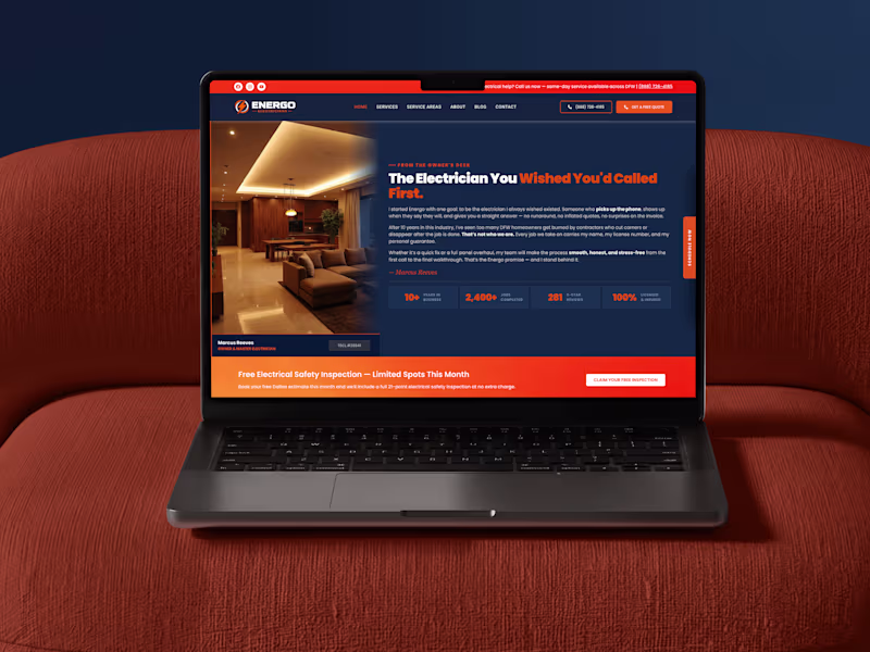 Cover image for Multi Location, Lead Gen Website for a Home-Service Business