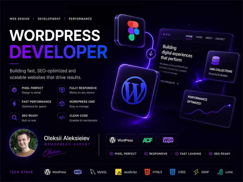 Cover image for Build a Fast WordPress Website from Your Figma Design