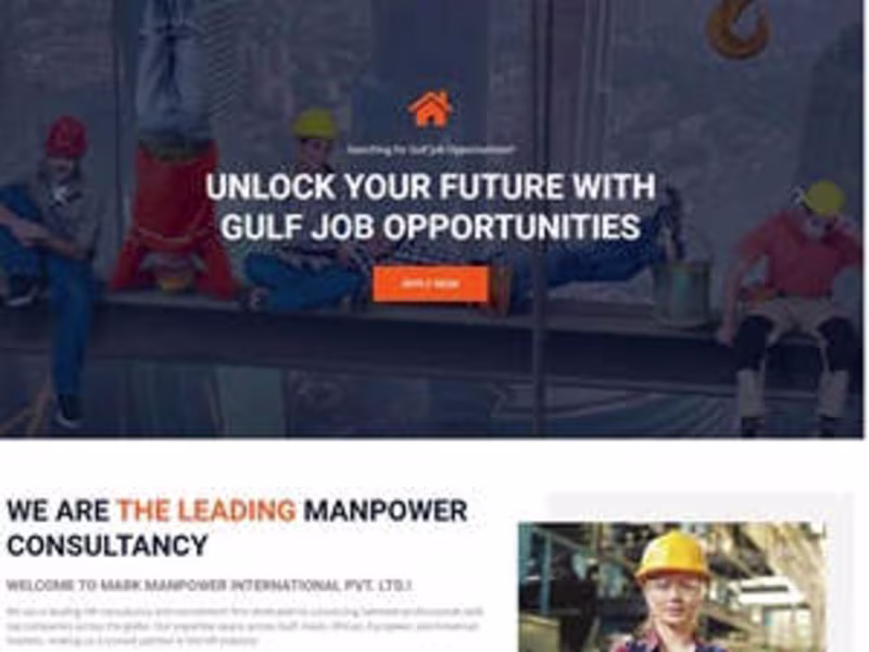 Cover image for Design and Development of MarkManpower.in – A Manpower Company