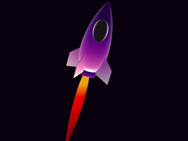Cover image for Interactive 3D rocket for web site.