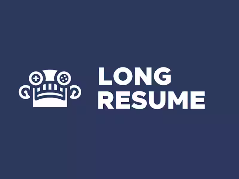 Cover image for LongResume - logo design & animation