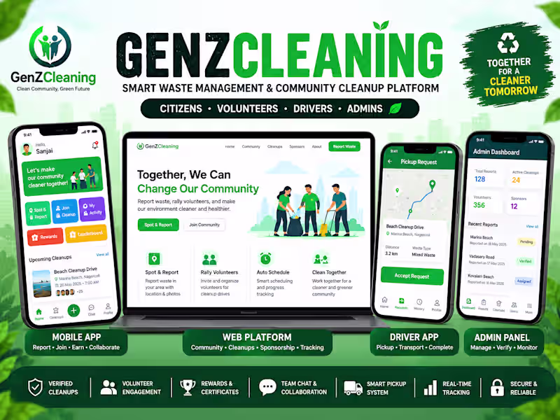 Cover image for 🚀 Project title - :GenZCleaning