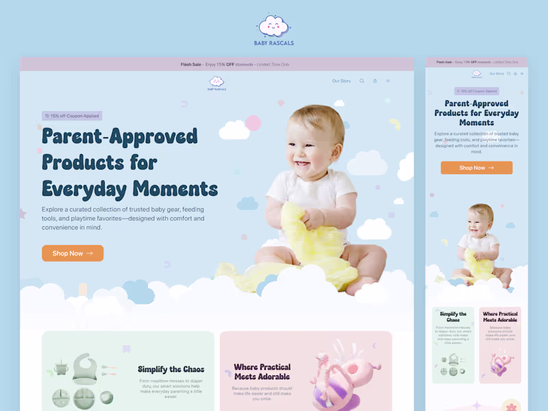 Cover image for Baby Rascal - Shopify Store Development