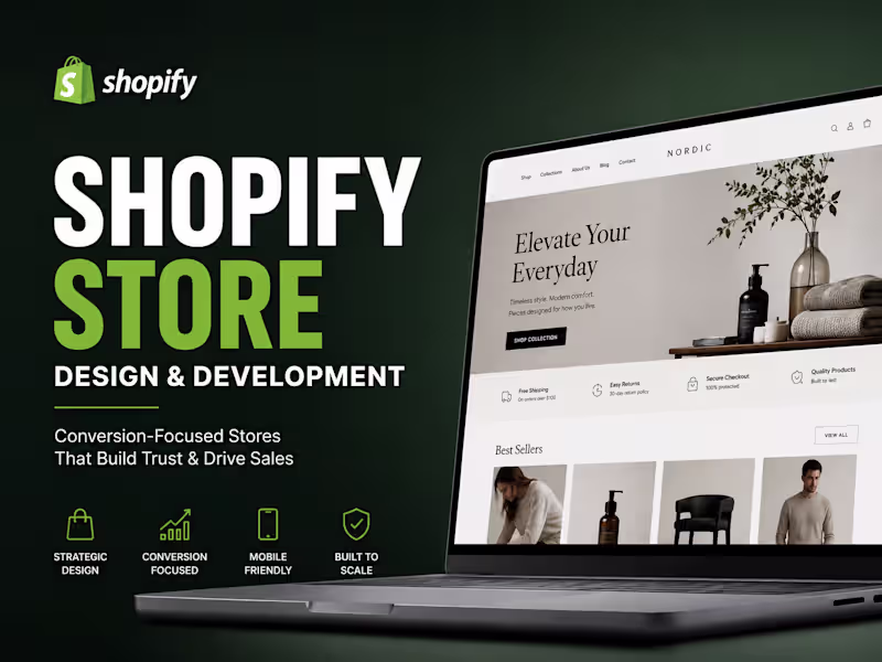 Cover image for Shopify Store Design & Development