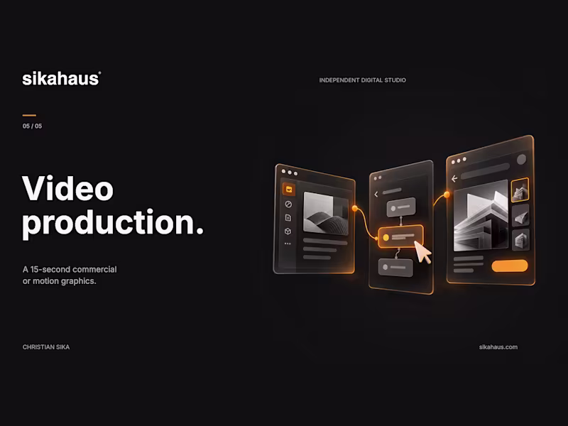 Cover image for Video Production | 15-Second Commercial or Motion Graphics