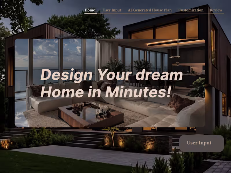 Cover image for DreamHome — House Design Generator