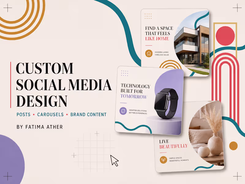 Cover image for Custom Social Media Post & Carousel Design