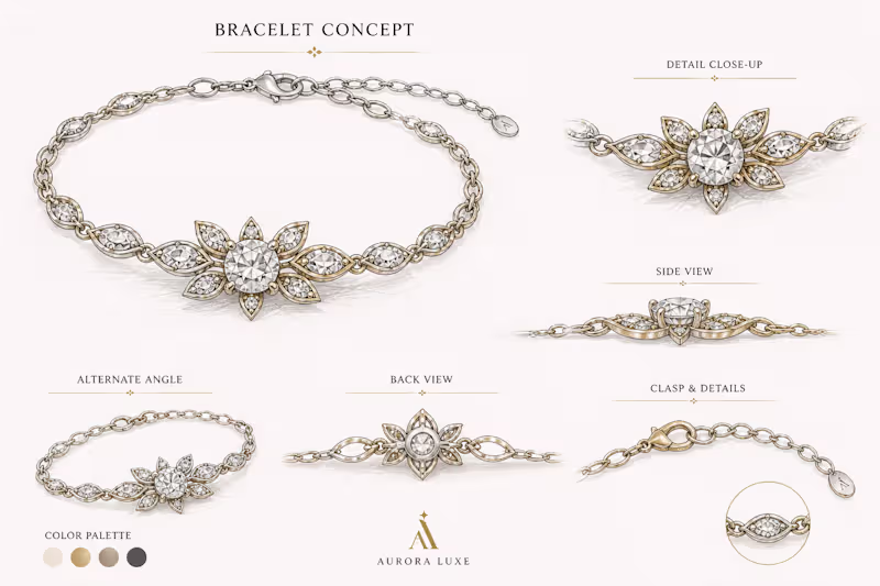 Cover image for Custom Luxury Bracelet Design & Concept Sketch
