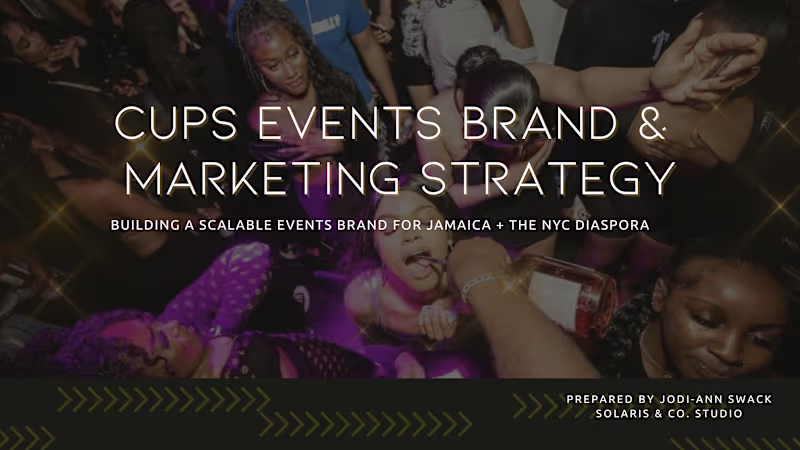 Cover image for Digital Audit & Strategy for Cupz Entertainment