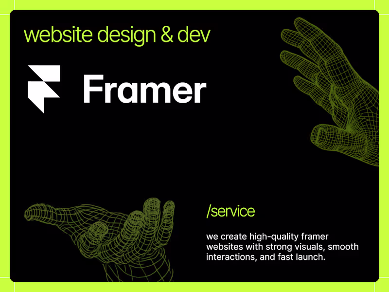 Cover image for Framer Website Design & Development
