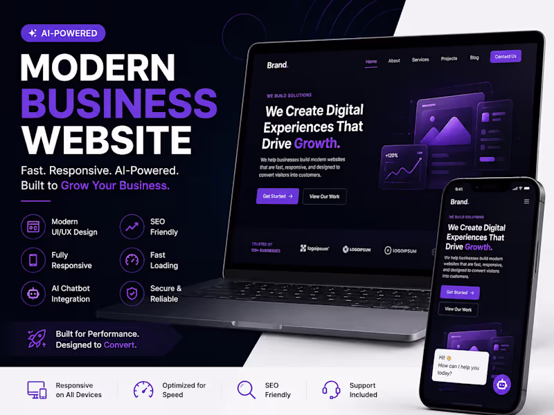 Cover image for I Will Build a Premium AI-Powered Business Website