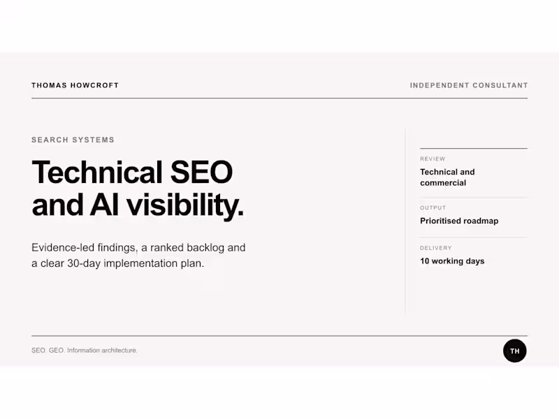 Cover image for Monthly Technical SEO, GEO and AI Search Improvement