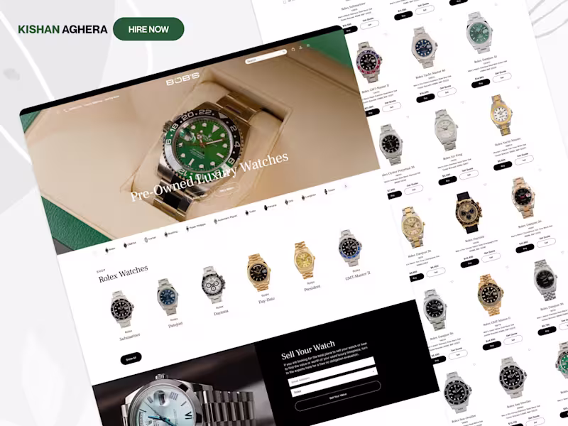 Cover image for Bob’s Watches E-Commerce Platform Development
