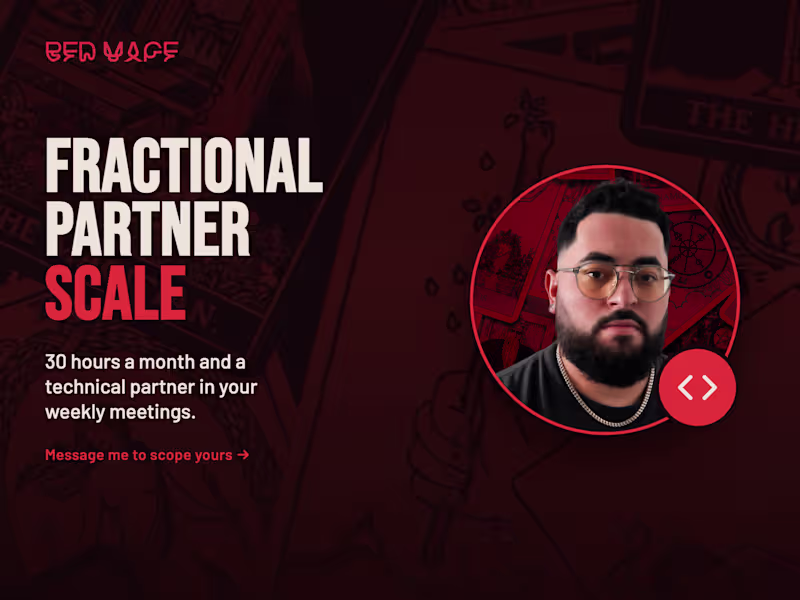 Cover image for Fractional Technical Partner: Scale