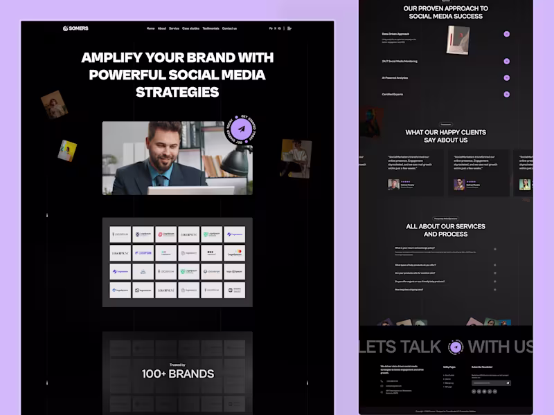 Cover image for Marketing Agency Website Design - Somers