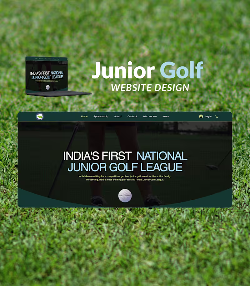 Cover image for Junior Golf League – Website Design
