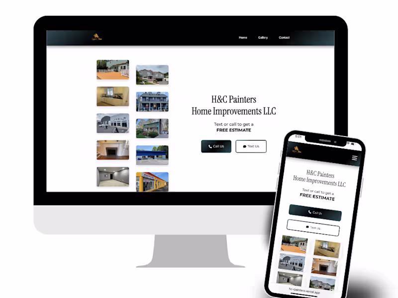 Cover image for HC Painters – Contractor Website UI/UX Redesign