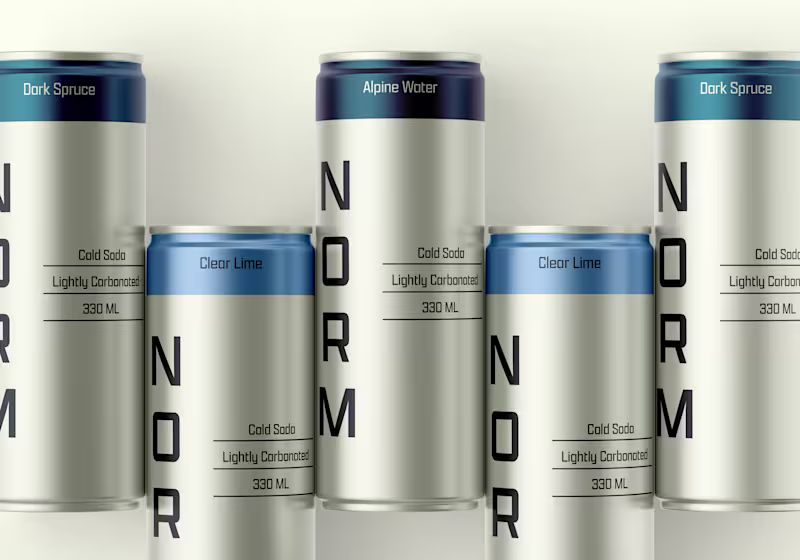 Cover image for NORM — Soda Brand Identity & Packaging Design