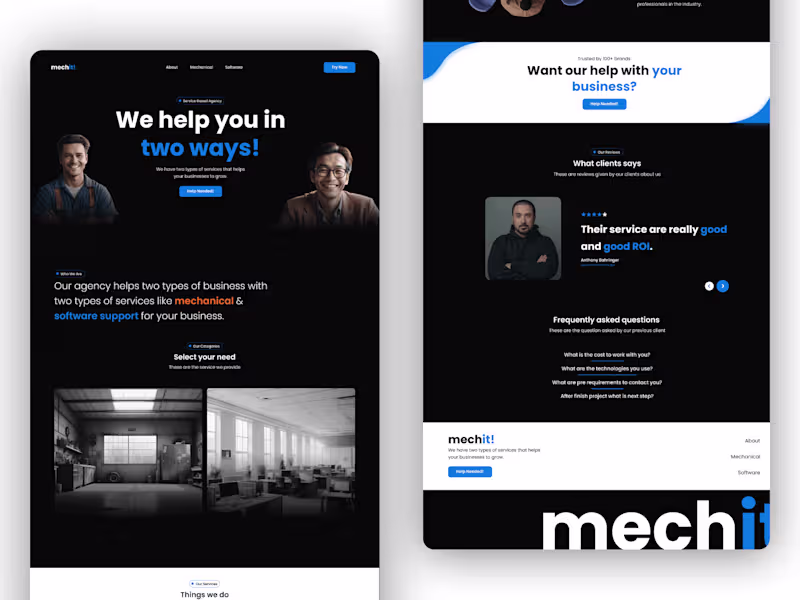 Cover image for MechIt Website