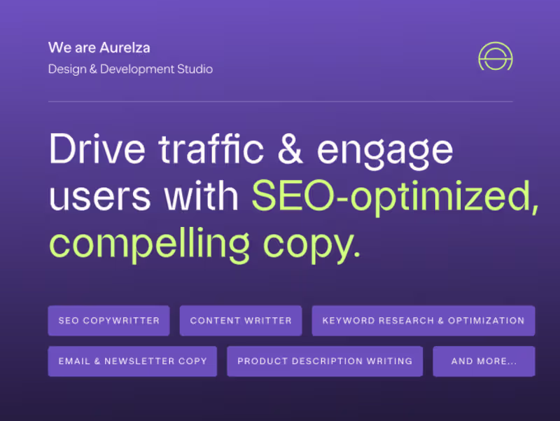 Cover image for SEO-Optimized, High-Converting Copy