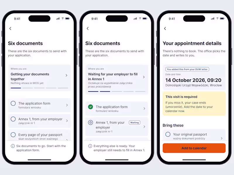 Cover image for Karta Companion, iOS residence card app concept