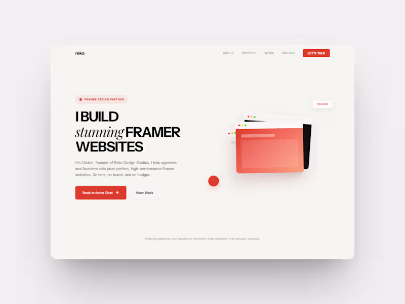 Cover image for Reko Design Studios Website