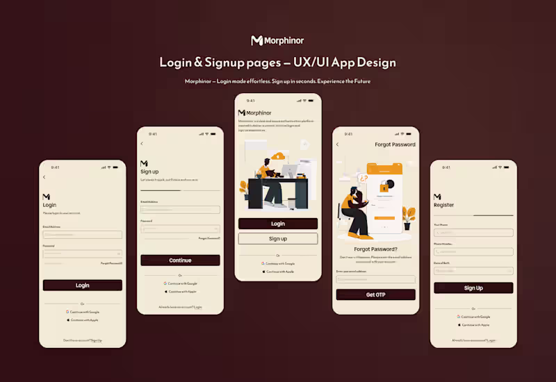 Cover image for Mobile Sign In/Up