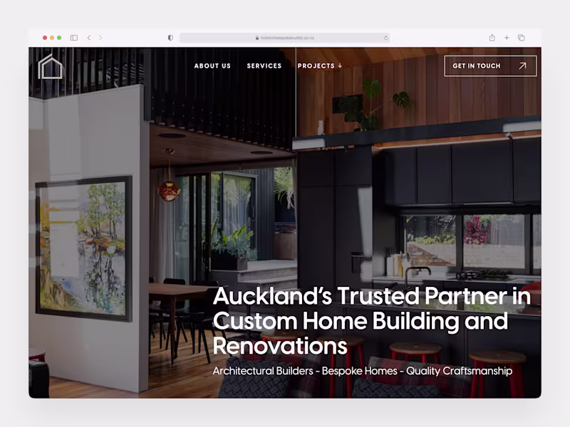 Cover image for Hobson Bespoke Builds Webflow Website Launch
