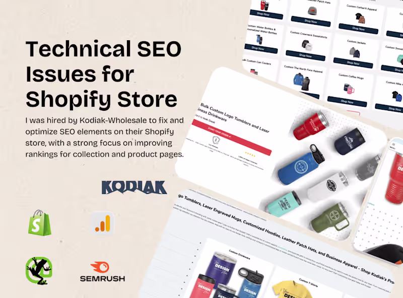 Cover image for Fix Technical SEO Issues for Shopify Store