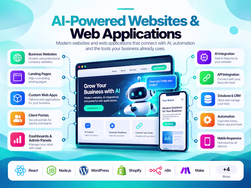 Cover image for AI-Powered Websites & Web Applications