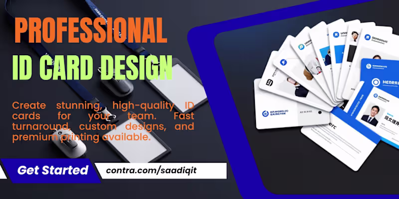 Cover image for ID Card Design For Student, Office Staff and more.