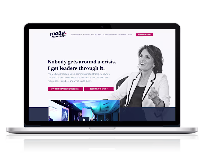 Cover image for Molly McPerson Branding and Website Design