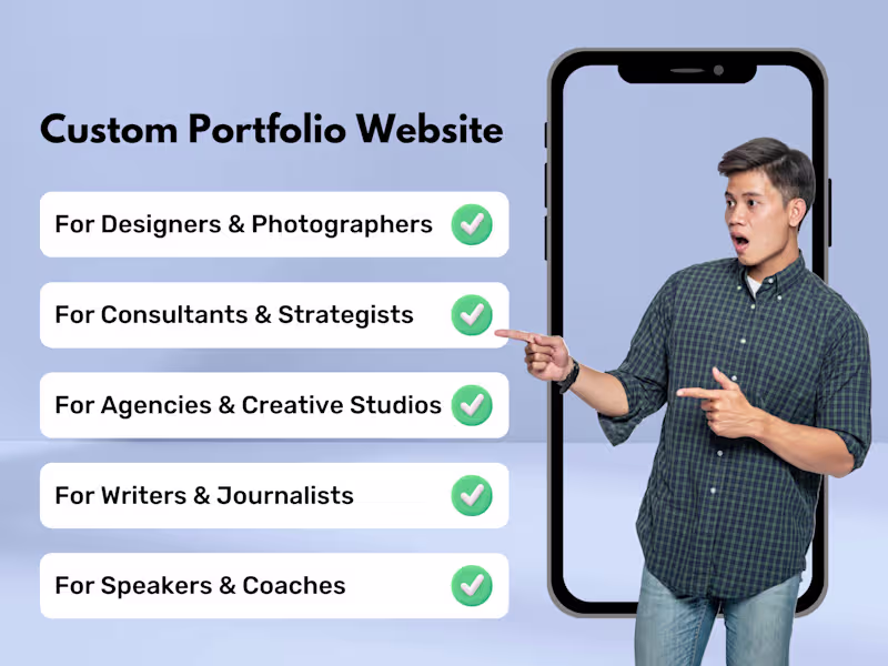 Cover image for Custom Portfolio Website to Showcase Your Best Work