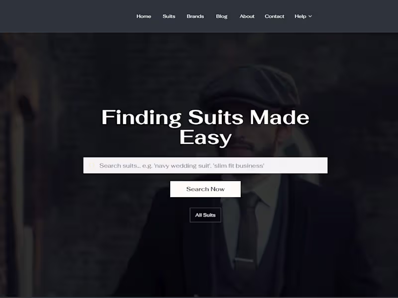 Cover image for Search For Suits | Complete Web Development