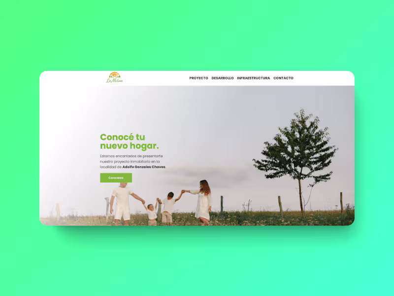Cover image for Institutional Landing Page for a Real State Company