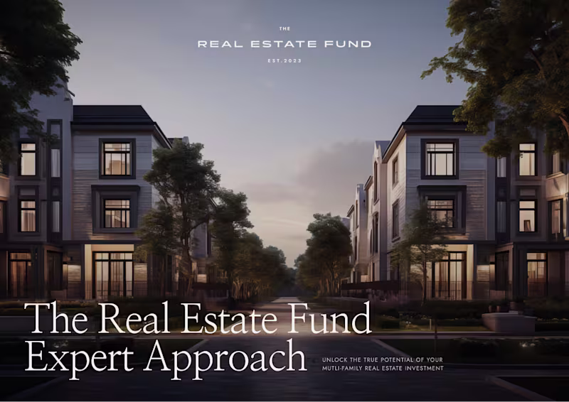 Cover image for The Real Estate Fund’s brand identity and web design convey ...